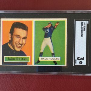 1957 Unitas rookie card