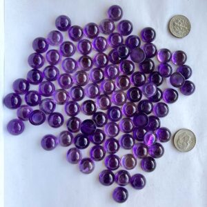 Amethyst cabochons 12mm Round