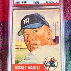 1953 Topps Mickey Mantle #82 New York Yankees PSA 2 (GD) baseball card