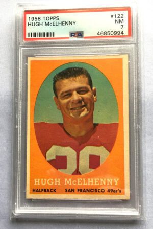 1958 Topps #122 Hugh McElhenny San Francisco 49ers (HOF) PSA 7